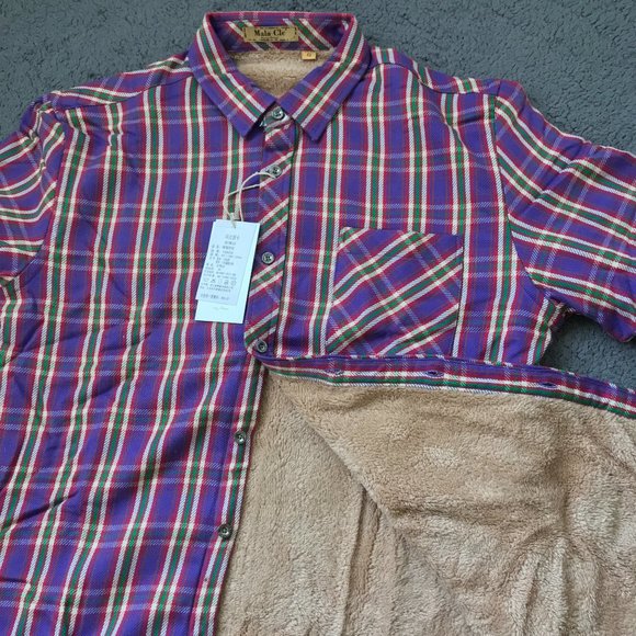 NWT Mens Fleece-Lined Shirt Jacket S-M - Picture 2 of 4